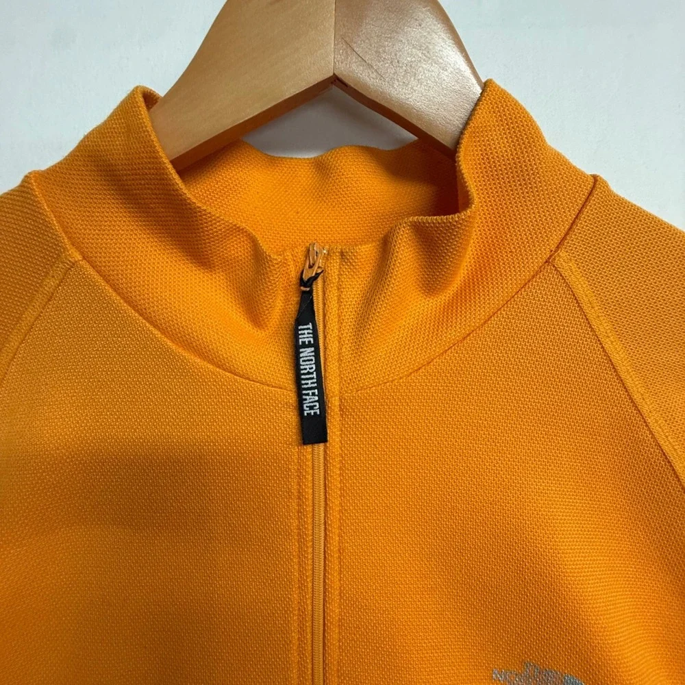 Vintage The North Face Polartec Pullover Men L Orange 1/4 Zip Made USA
